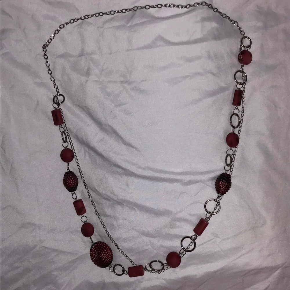 Red Marble Necklace